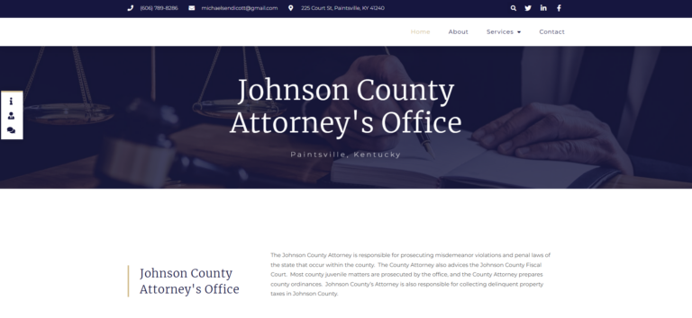 johnsoncoattorney.com screenshot